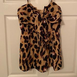 Kittenish Leopard Print Romper